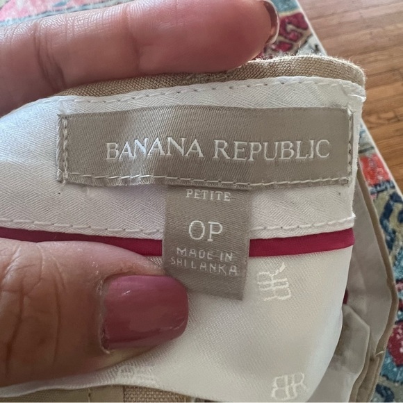 Banana Republic linen blend pants womens OP - Picture 3 of 7